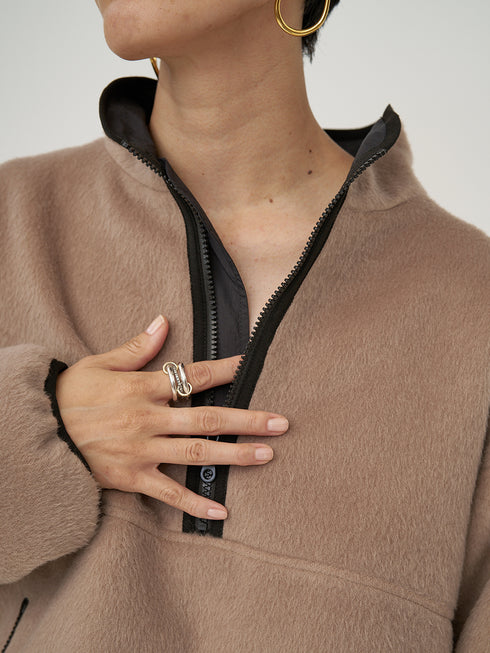 【 予約:11月中旬 】SHAGGY HALF ZIP JK /Y254-41126